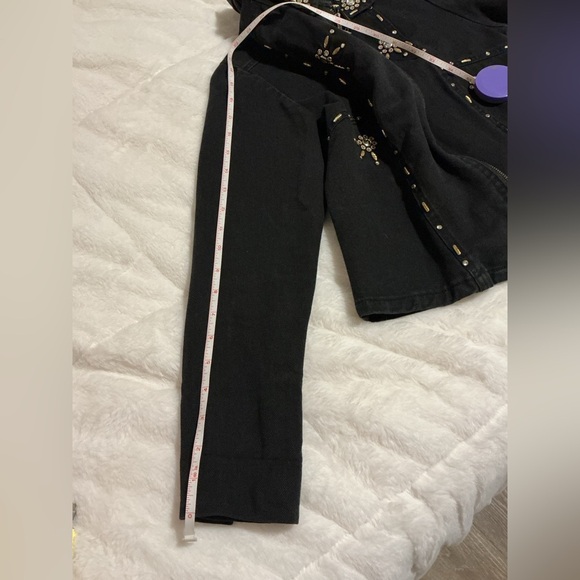 Vintage Embellished Black Jacket - Picture 10 of 11